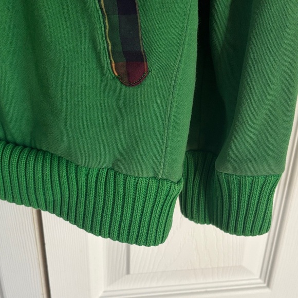 ENJOI Green Hooded Jacket with Plaid Lining - Picture 6 of 9